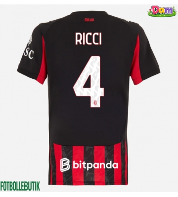 AC Milan Samuele Ricci #4 Hemmatröja Kvinnor 2025-26 Kortärmad